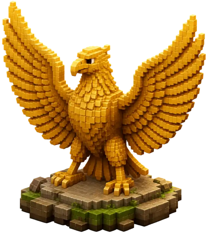 3D Maskot Kader Garuda SIGMA